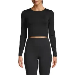 Casall Sportswear Crop Long Sleeve, Black