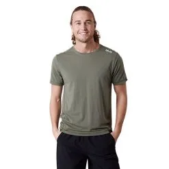 CLN Athletics CLN Trap Bamboo T-shirt, Dusty Olive -butik med fitnessudstyr 2140 82R CLN AthleticsCLN TrapBamboo T shirt DustyOlive 0123 2