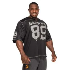 GASP No1 Football Tee, Black -butik med fitnessudstyr 220585999R Gasp No1 Football Tee Black 03 0420