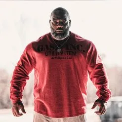 GASP Thermal Gym Sweater, Off White -butik med fitnessudstyr 220591370R Gasp Thermal Gym Sweater Chili Red 07 0620