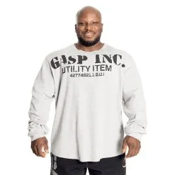 GASP Thermal Gym Sweater, Tactical Camo -butik med fitnessudstyr 220591940R Gasp Thermal Gym Sweater Grey Melange 01 0121 3