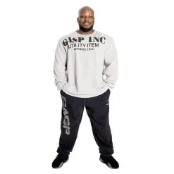 GASP Thermal Gym Sweater, Chili Red -butik med fitnessudstyr 220591940R Gasp Thermal Gym Sweater Grey Melange 06 0121 4