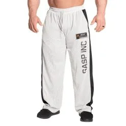 GASP No 1 Mesh Pant, White/Grey -butik med fitnessudstyr 220593008R GASP No 1 Mesh Pant White Grey 01 0321 3