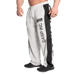 GASP No 1 Mesh Pant, White/Grey -butik med fitnessudstyr 220593008R GASP No 1 Mesh Pant White Grey 02 0321 2