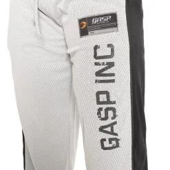 GASP No 1 Mesh Pant, White/Grey -butik med fitnessudstyr 220593008R GASP No 1 Mesh Pant White Grey 04 0321 3
