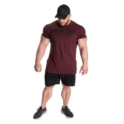 GASP Basic Utility Tee, Maroon -butik med fitnessudstyr 220606393R GASP BasicUtilityTee Maroon 0223