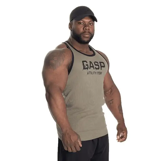 GASP Ribbed T-back, Washed Green 8 GASP Ribbed T-back, Washed Green - Billede 8