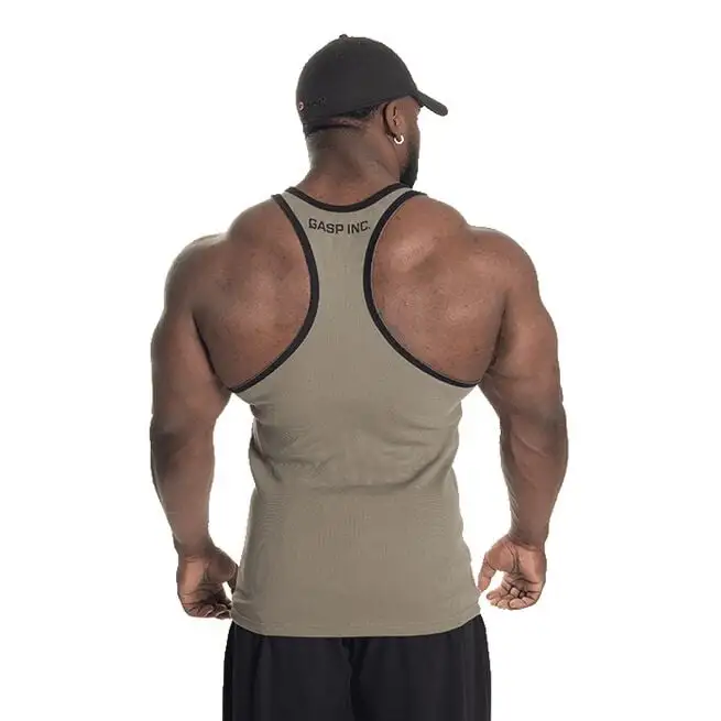 GASP Ribbed T-back, Washed Green 9 GASP Ribbed T-back, Washed Green - Billede 9