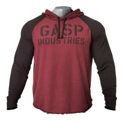 GASP L/S Thermal Hoodie, Green Camoprint -butik med fitnessudstyr 220733393r l s thermal hoodie maroon 1