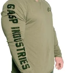 GASP Throwback LS Tee, Wash Green -butik med fitnessudstyr 220843664R Gasp Throwback LS Tee Wash Green 04 0521 1
