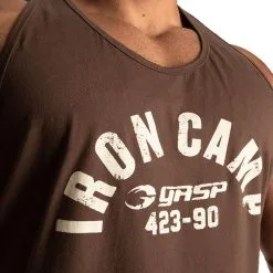 GASP Throwback Tank, Timber -butik med fitnessudstyr 220844780R Gasp Throwback Tank Timber 04 sep22