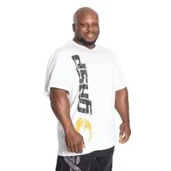 GASP Original Tee, Light Grey Melange -butik med fitnessudstyr 220858009R Gasp Original Tee WhiteBlack 02 mars21 3