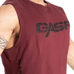 GASP Vintage Tank, White -butik med fitnessudstyr 220867393R Gasp Vintage Tank Maroon 04 0521 3