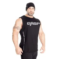 GASP Vintage Tank, Black -butik med fitnessudstyr 220867999R Gasp Vintage Tank Black 02 0521