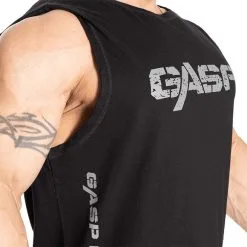 GASP Vintage Tank, Black -butik med fitnessudstyr 220867999R Gasp Vintage Tank Black 04 0521