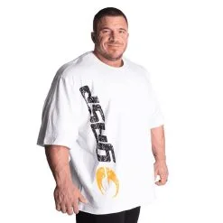 Gasp Iron Tee, Greymelange/Black -butik med fitnessudstyr 220869001R Gasp Iron Tee White 2 0122