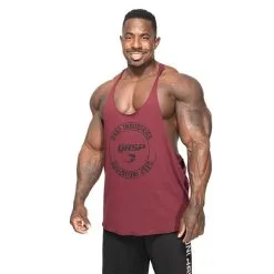 GASP Stringer, GASP Yellow -butik med fitnessudstyr 220873393R GASP Stringer Maroon 01 0920 3