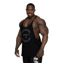 GASP Stringer, GASP Yellow -butik med fitnessudstyr 220873999R GASP Stringer Black 02 0521 2