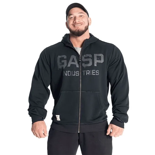 Gasp Layered Hood, Washed Black 1 Gasp Layered Hood, Washed Black