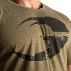 GASP Cadet Tee, Army Green Melange -butik med fitnessudstyr 220946600 GASP Cadet Tee juli22 4