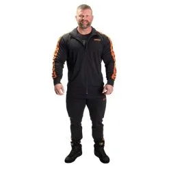 GASP Track Suit Jacket, Black/Flame -butik med fitnessudstyr 220953984R GASP Track Suit Jacket BlackFlame 0323