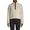 Casall Sportswear Pile Half Zip, Off White