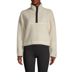 Casall Sportswear Pile Half Zip, Off White