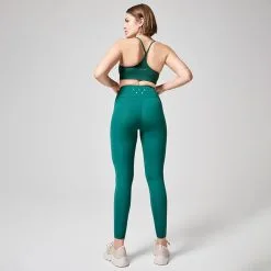 Casall Sportswear Seamless Graphical Rib High Waist Tights, Garden Green -butik med fitnessudstyr 2261041200R Casall Seamless Graphical Rib High Waist Tights Garden Green 03 1222