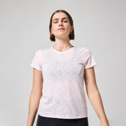 Casall Sportswear Soft Texture Tee, Nectar Pink