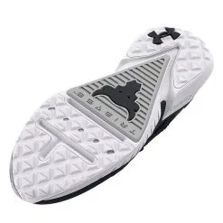 UA Project Rock 5, Black/White/Gray -butik med fitnessudstyr 3025435 003R UA Project Rock 5 Black White Gray aug22 4