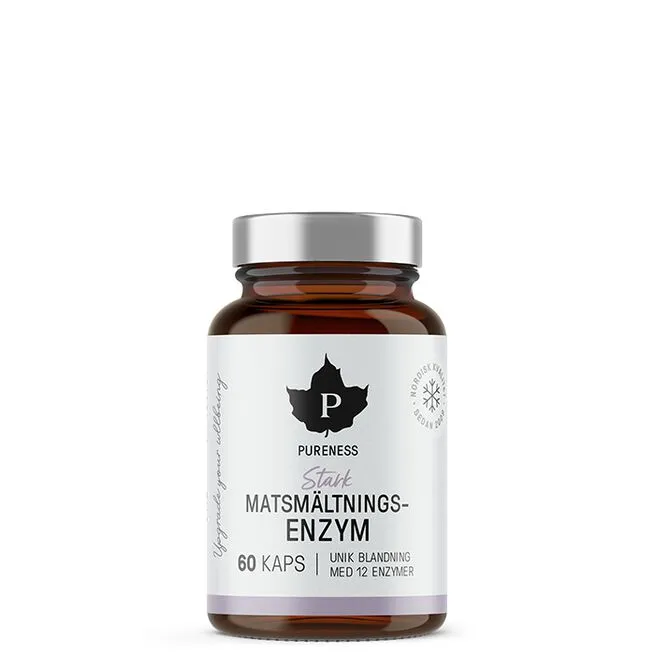 Pureness Kraftigt Fordøjelsesenzym, 60 Kapsler 1 Pureness Kraftigt Fordøjelsesenzym, 60 Kapsler