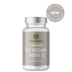 Vitaprana Vitamin D3 Vegan 5000 IE, 110 Kapsler