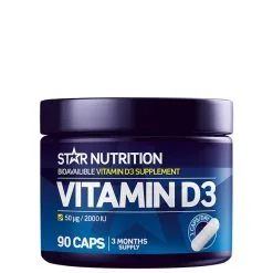 Star Nutrition Vitamin D3, 90 Caps