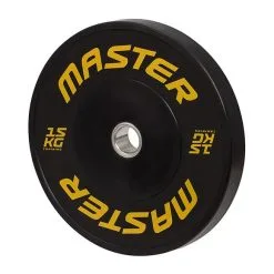 Master Fitness Training Bumper Plate, 15 Kg -butik med fitnessudstyr 68 500711 master fitness training bumper plate 15 kg 1