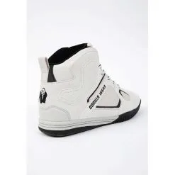 Gorilla Wear Troy High Tops, Army Green -butik med fitnessudstyr 900091001R Gorilla Wear Troy High Tops white 02 mars21 3