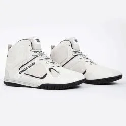 Gorilla Wear Troy High Tops, White -butik med fitnessudstyr 900091001R Gorilla Wear Troy High Tops white 03 mars21
