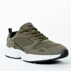 Gorilla Wear Newport Sneakers, Army Green -butik med fitnessudstyr 90010409R Gorilla Wear Newport Sneakers Army Green 01 0821 2