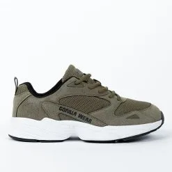 Gorilla Wear Newport Sneakers, Army Green -butik med fitnessudstyr 90010409R Gorilla Wear Newport Sneakers Army Green 02 0821 1