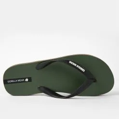 Gorilla Wear Kokomo Flip-Flops, Army Green -butik med fitnessudstyr 90011400R Gorilla Wear Kokomo Flip Flops Army Green 05 0821
