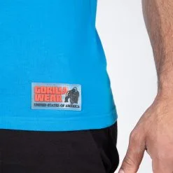 Gorilla Wear Classic Tank Top, Blue -butik med fitnessudstyr 901043010R Gorilla Wear Classic Tank Top Blue 03 0922