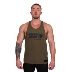 Gorilla Wear Classic Tank Top, White -butik med fitnessudstyr 901044000r gorilla wear classic tank top army green 1