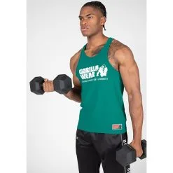 Gorilla Wear Classic Tank Top, Teal Green -butik med fitnessudstyr 901044400R Gorilla Wear Classic Tank Top Teal Green 06 mars23