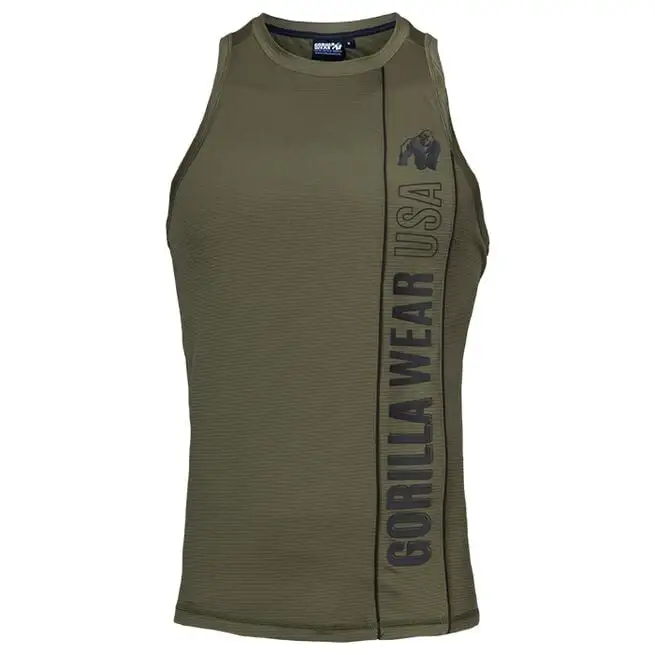 Gorilla Wear Branson Tank Top, Army Green/Black 3 Gorilla Wear Branson Tank Top, Army Green/Black - Billede 3