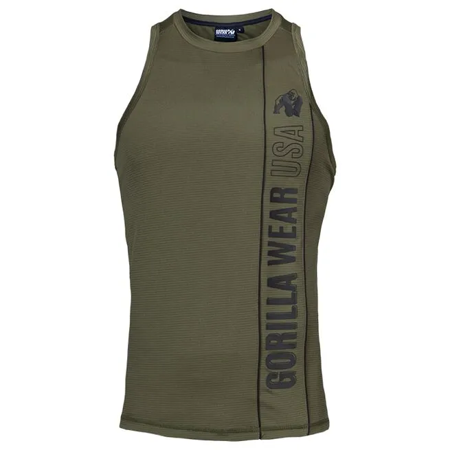 Gorilla Wear Branson Tank Top, Army Green/Black 1 Gorilla Wear Branson Tank Top, Army Green/Black