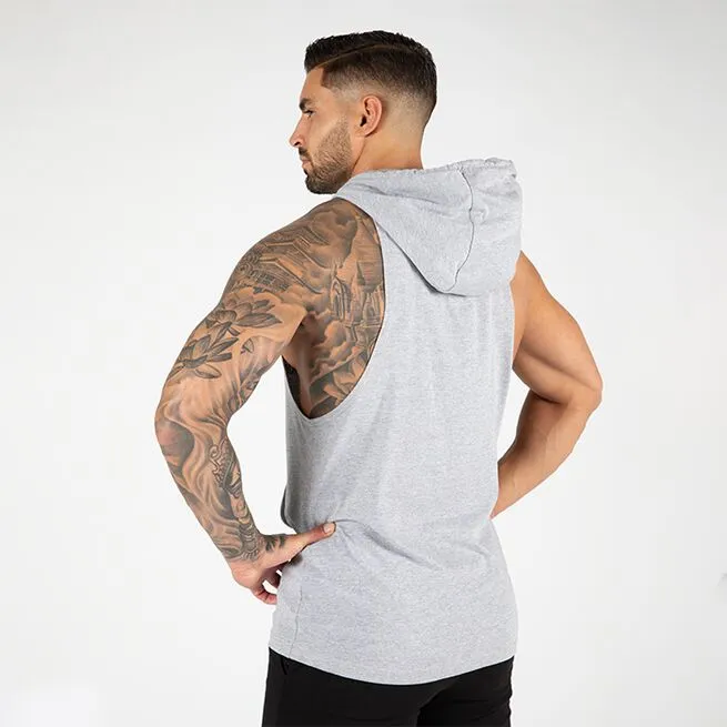 Gorilla Wear Rogers Hooded Tank Top, Grey Melange 2 Gorilla Wear Rogers Hooded Tank Top, Grey Melange - Billede 2