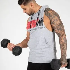 Gorilla Wear Rogers Hooded Tank Top, Grey Melange 10 Gorilla Wear Rogers Hooded Tank Top, Grey Melange -butik med fitnessudstyr 901278000R Gorilla Wear Rogers Hooded Tank Top Grey Melange 05 0922