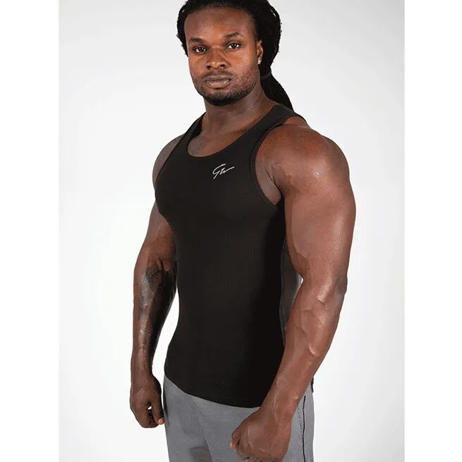 Gorilla Wear Richmond Rib Tank Top, Black/Grey 1 Gorilla Wear Richmond Rib Tank Top, Black/Grey