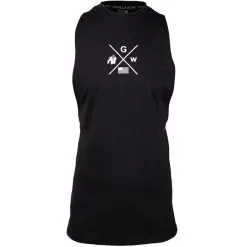 Gorilla Wear Cisco Drop Armhole Tank Top, Black/White -butik med fitnessudstyr 901299010R Gorilla Wear Cisco Drop Armhole Tank To blackwhite 03 feb21