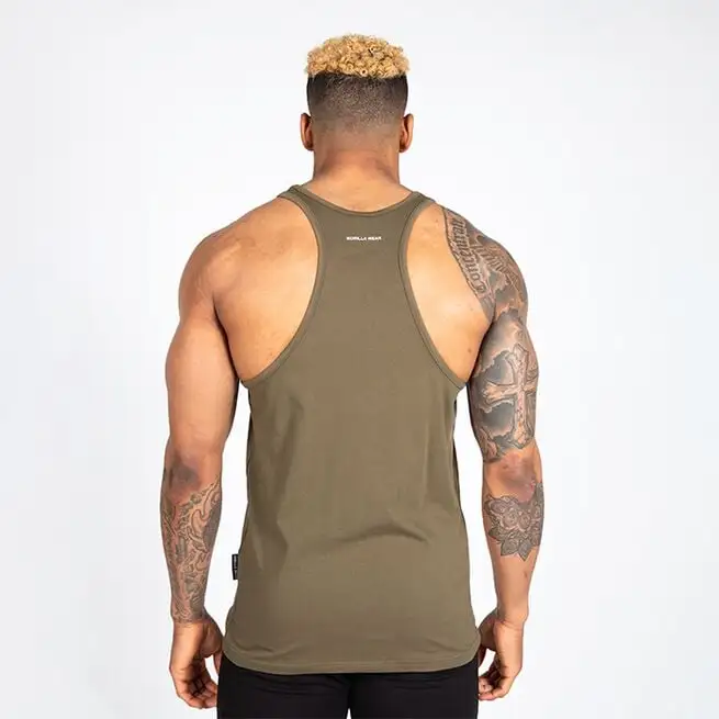 Gorilla Wear Carter Stretch Tank Top, Army Green 10 Gorilla Wear Carter Stretch Tank Top, Army Green - Billede 10