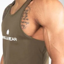 Gorilla Wear Carter Stretch Tank Top, Army Green 25 Gorilla Wear Carter Stretch Tank Top, Army Green -butik med fitnessudstyr 901304000R Gorilla Wear Carter Stretch Tank Top army green 04 0921